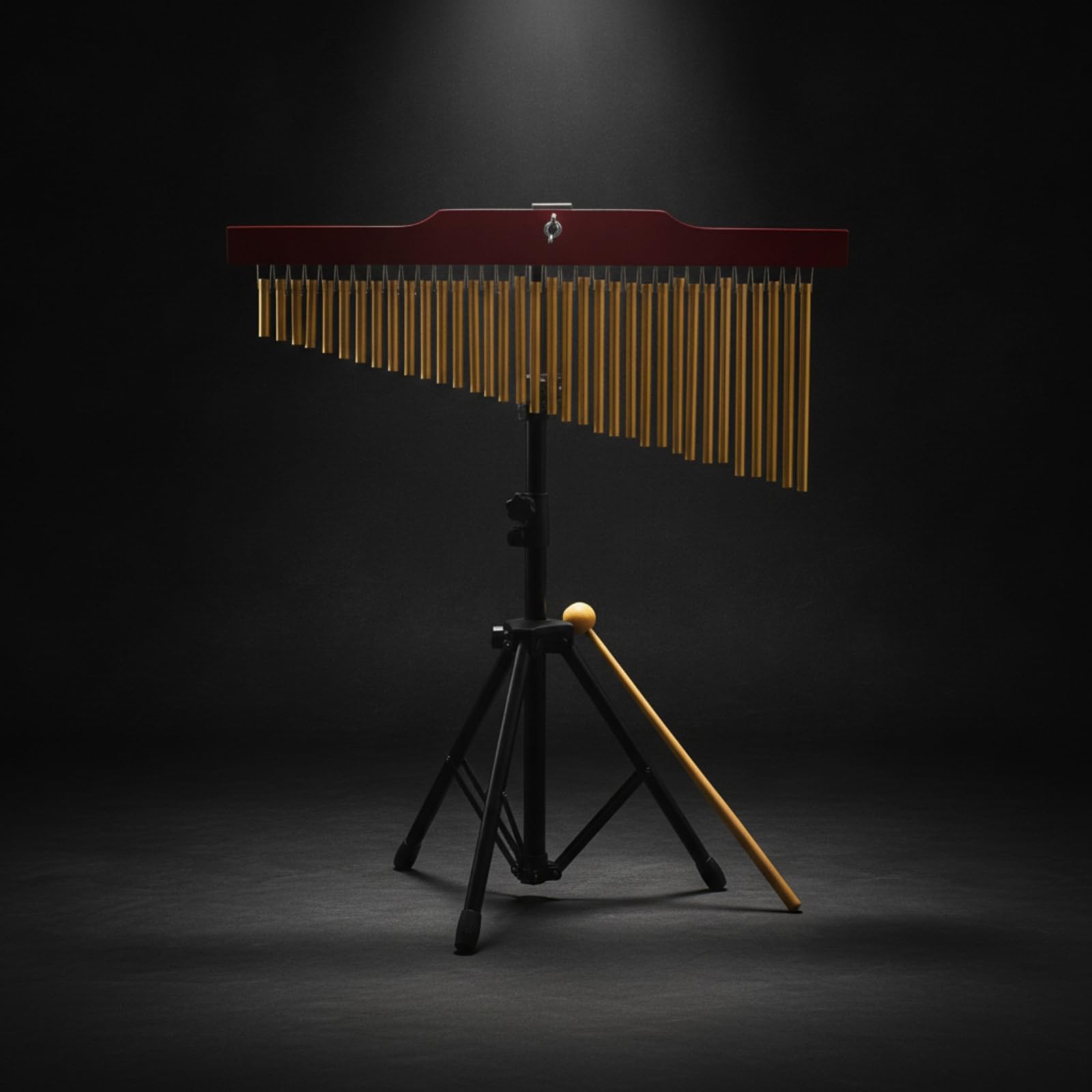 Campanelli a 36 Note Dorato Campanelli a Barra con Treppiede Professionale Percussione per Scuole di Musica, Studenti, Orchestra