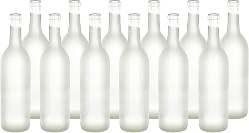 Home Brew Ohio Caja de 12 botellas de burdeos esmeriladas de 25.4 fl oz