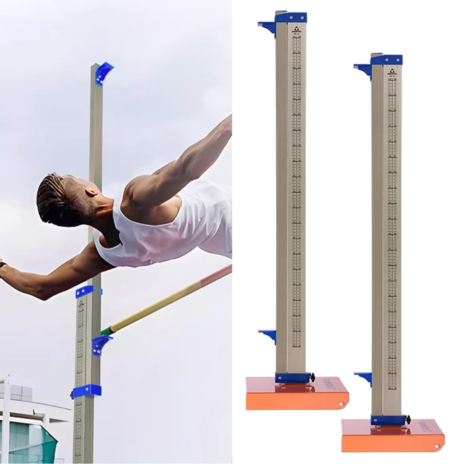 Altos estándares de salto para competencia y entrenamiento profesional, equipo esencial de pista y campo para atletas y entrenadores