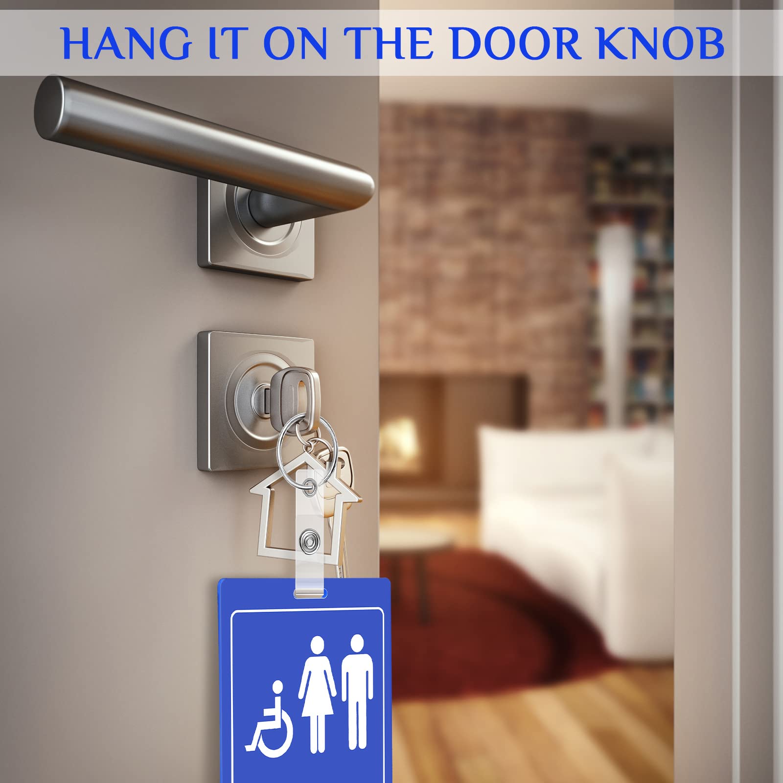 Lot De 6 Porte-clés Pour Salle De Bain Avec Porte-clés - Bleu