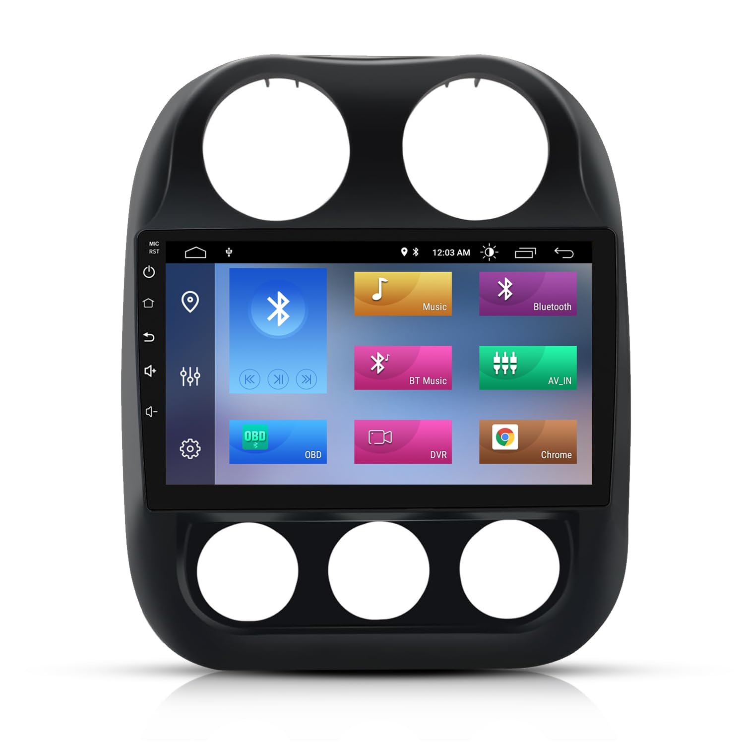 Android 13 Touch Screen Car Radio Stereo for Jeep Compass Patriot 2010-2016 CarPlay Android Auto Bluetooth with GPS Navigation