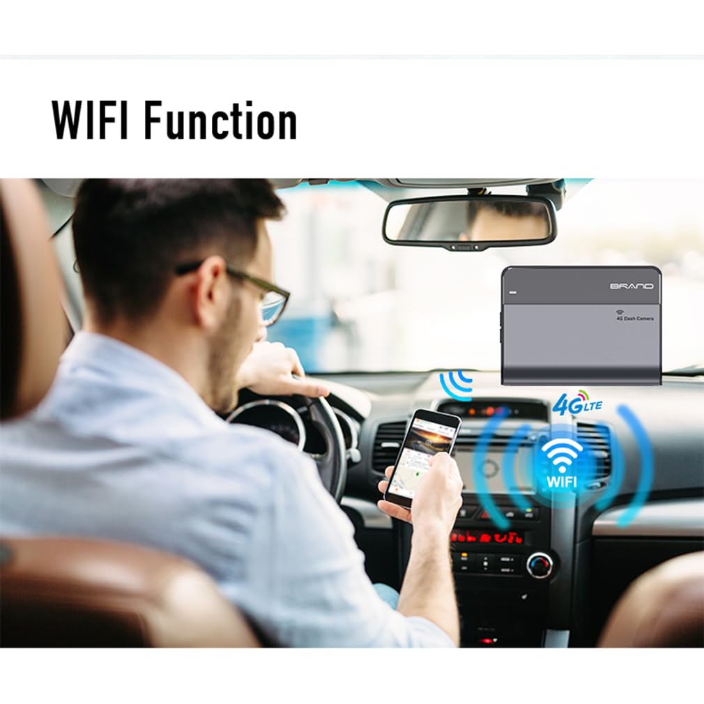 Cámara de salpicadero de coche 4G LTE ULHD 2K, tres canales frontal interior y trasero 2K+1K+1K DVR para coche con ADAS DMS, compatible con control de aplicación WiFi, con reproducción de seguimiento