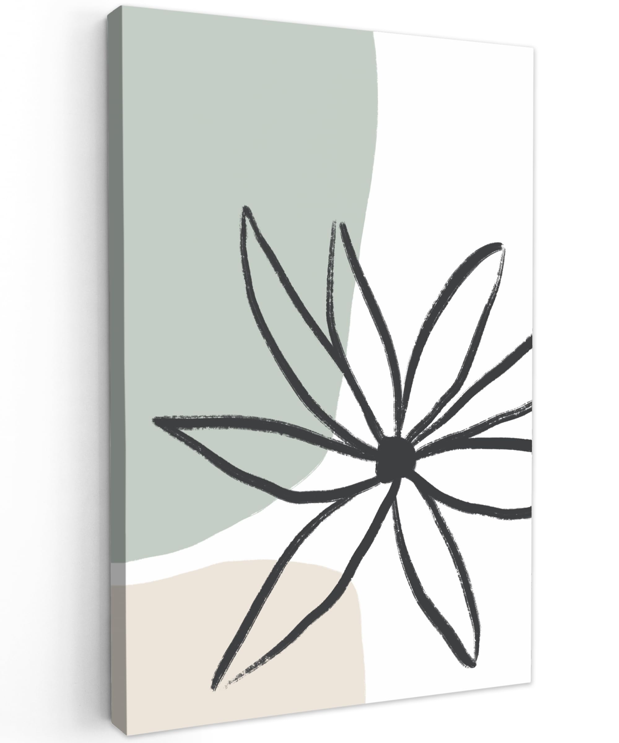 MuchoWow© Stampe su Tela moderne Quadro Moderno Soggiorno Quadretti da | 80x120 cm - Parete Room Decor Moderno - Fiore - Pastello - Minimalismo