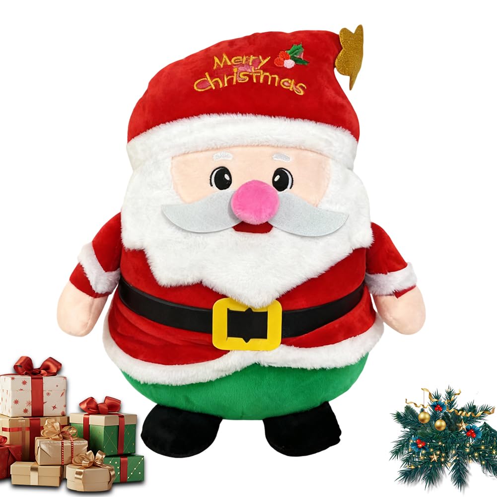 Vexthorion Santa Claus Plush Toy, Santa Doll,10 Inch Christmas Soft Stuffed Animal for Kids, Red Christmas Stuffed Toy for Xmas Gift & Home Decor