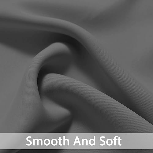 Miniatura 4 de Yakamok Cortinas opacas para oscurecer la habitación, con aislamiento térmico, bolsillo para barra, cortinas de ventana para sala de estar, 38 x 54