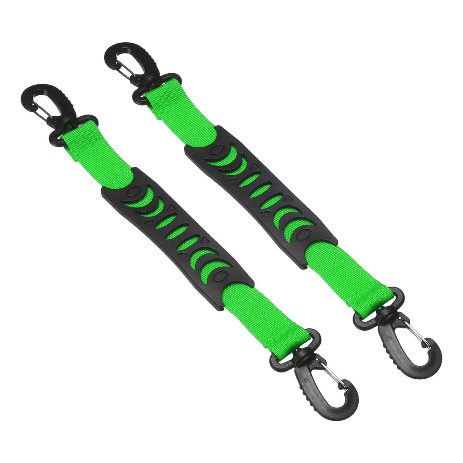 YELARXI Roller Skate Lifter, Skate Leash with Carrying Handle Buckle Fixing Accessory 13 Inch & 2 Pack & Nylon & Green - Fitting for (Ski Boots/Snowboard Shoes/Skating Shoes) — image 1