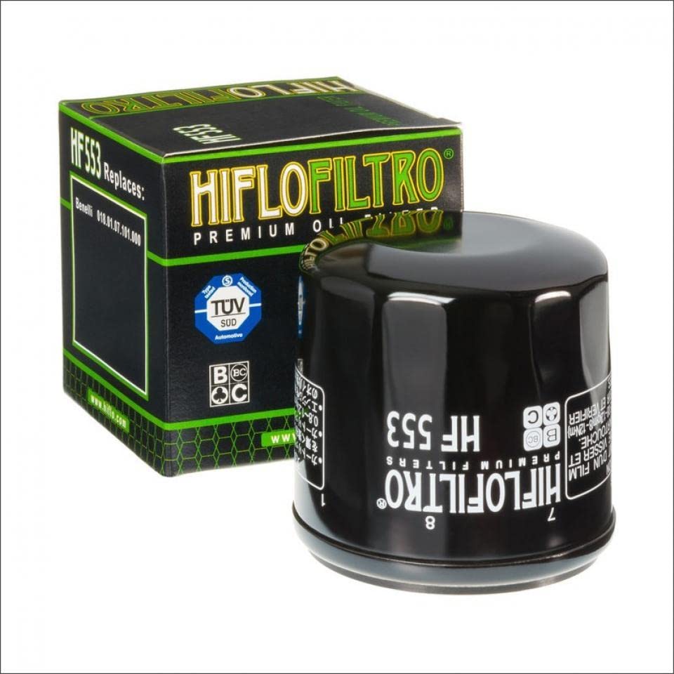 Filtre à huile Hiflofiltro HF553 protège le moteur de la Benelli 900 Tornado