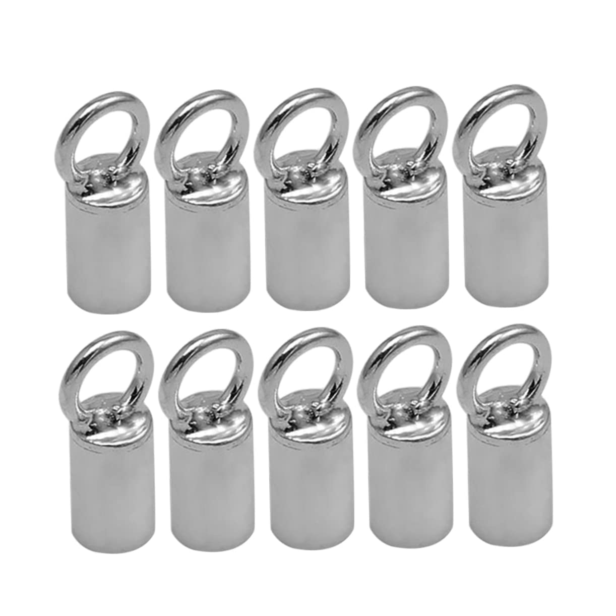 Anneome Conectores para Collar y Pulsera 10piezas Hebilla de Tubo de Cuerda Accesorios de Joyería para Bricolaje Decoración de Teléfonos Manualidades