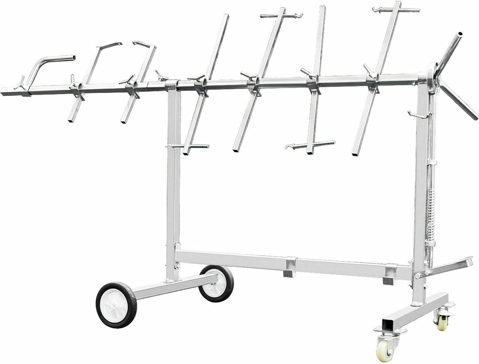 TBVECHI Auto Body Paint Stand Rack, Auto Body Parts Painting Rack Hood Panel Hook Hanger Holder Spray Paint Rack, 9 Locking Positions 90º Rotating Paint Rack 70KG