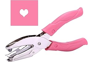 Pink Heart Shape Hole Punch for Paper Crafts, Scrapbooks, and Decorative DIY Projects