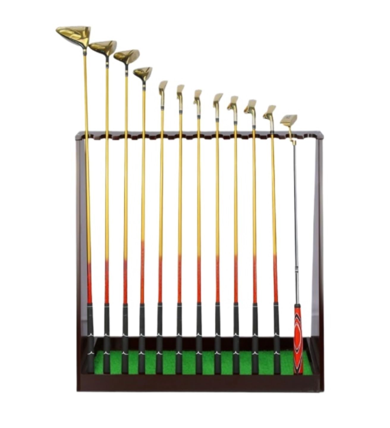 MHbdfsxz Golf Club Organizer For Indoor Outdoor Golf Club Organizer Wooden 13 Putter Holder Display Rack Outdoor Storage Golf Course Accessories