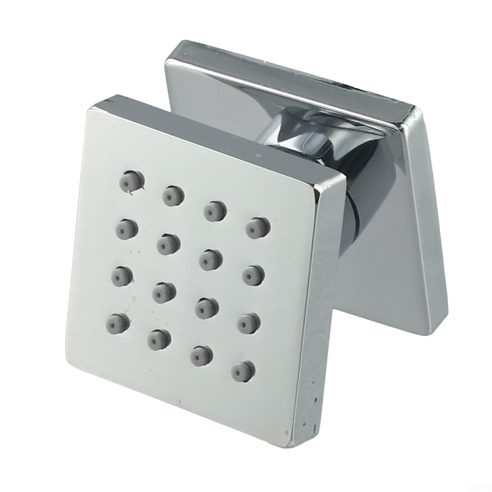DAZZLEEX Chorros rociadores de cuerpo de ducha para cintura/lateral/espalda, chorros cuadrados de latón con conector estándar G1/2 experiencia de masaje SPA