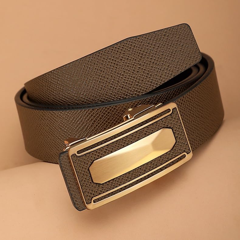 JSEIAJB Toothless Automatic Buckle Cowhide Pants Belt For Middle-aged And Young3