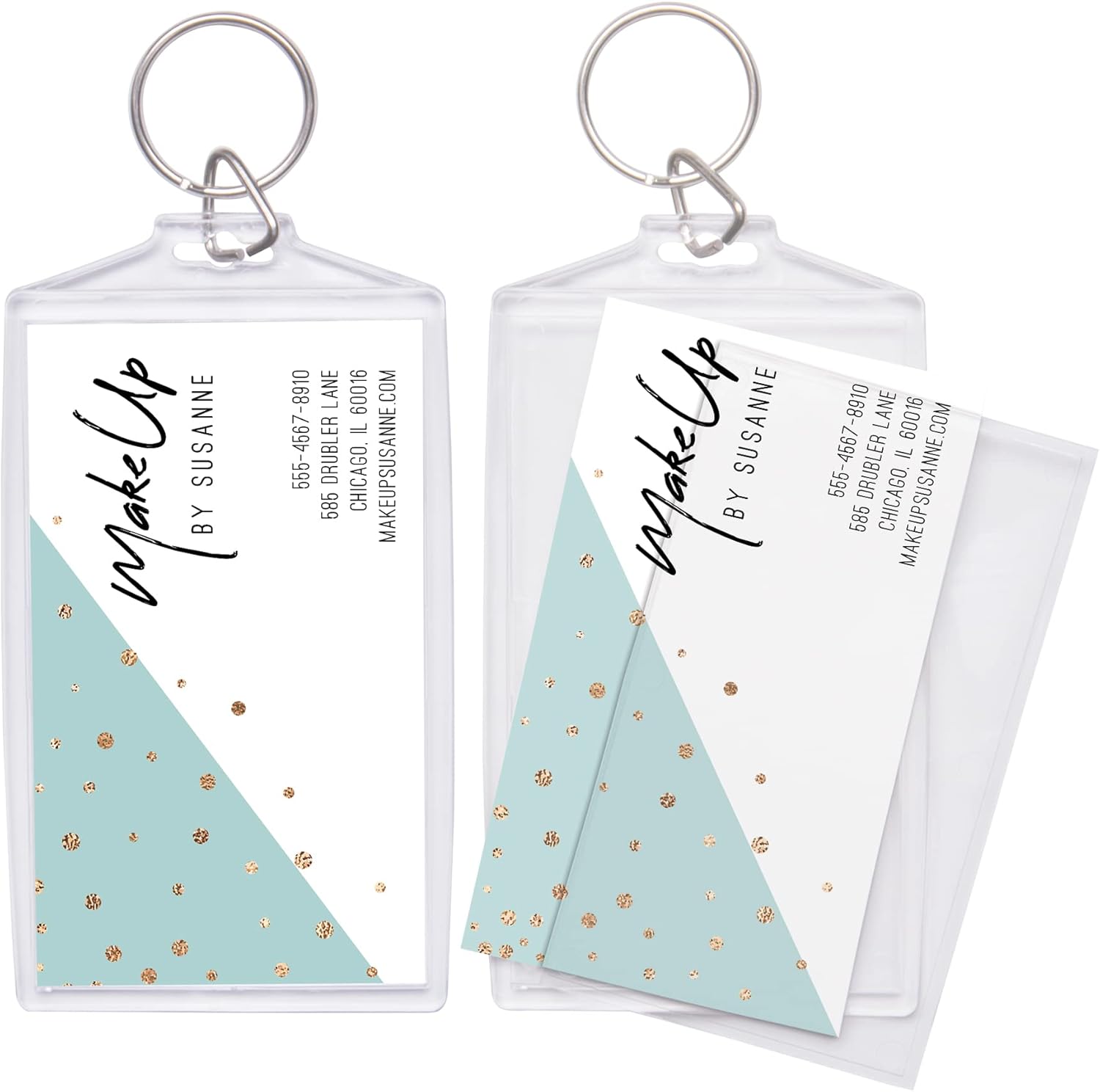 Snapins Create Your Own Acrylic Business Card Keychain - Case of 144