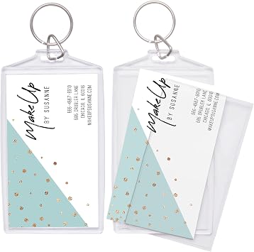 Snapins Create Your Own Acrylic Business Card Keychain - Case of 144