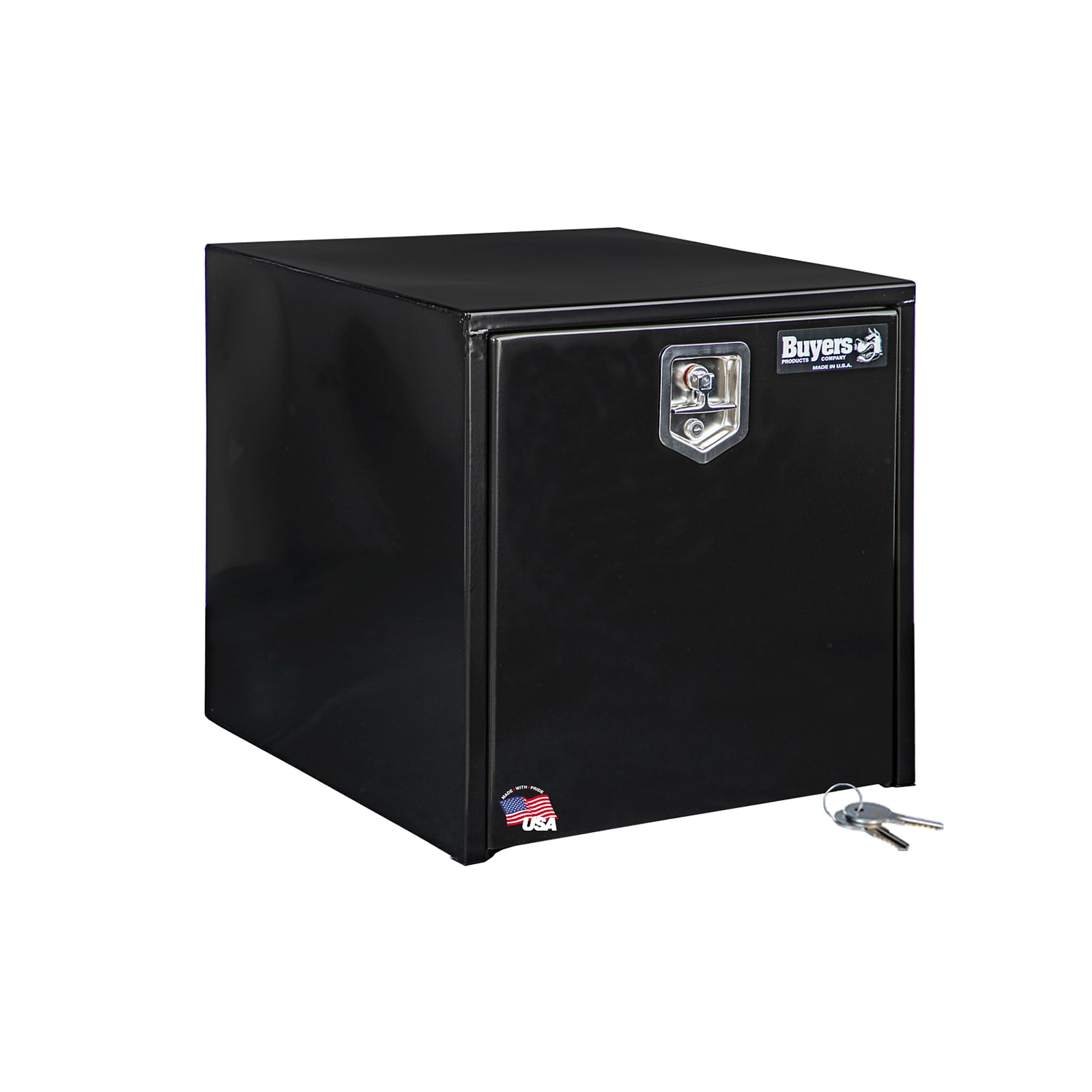 Buyers Products 1704300 Black Steel Underbody Truck Tool Box, 24x24x24 Inch