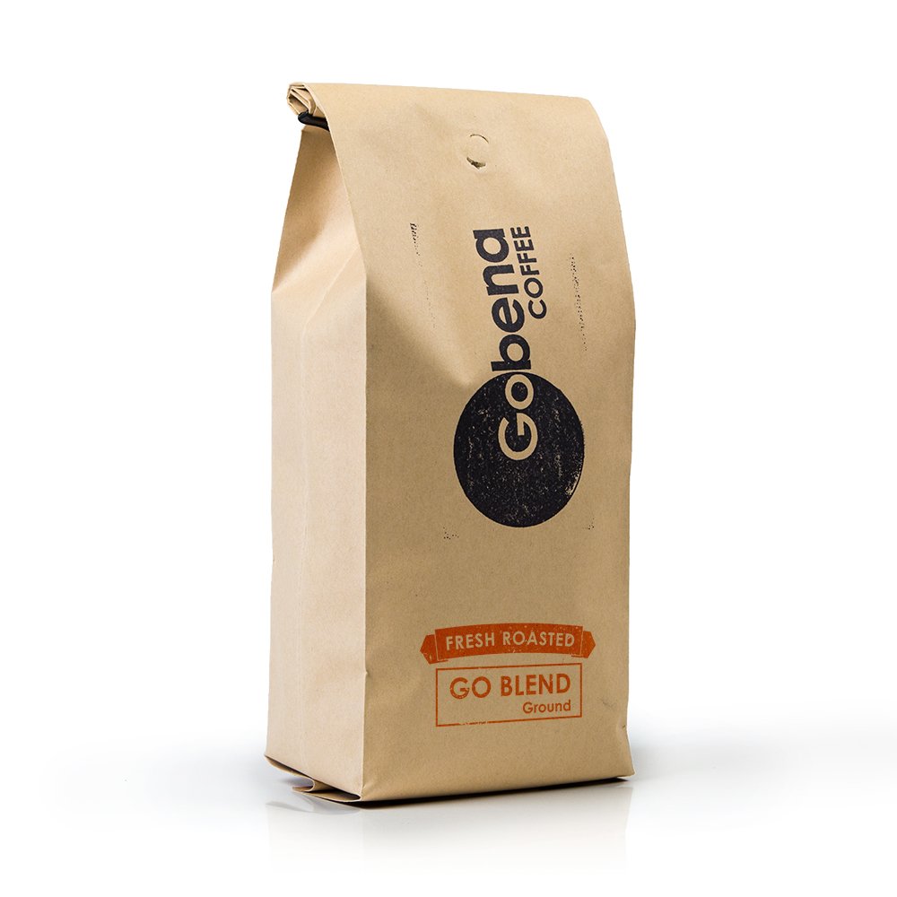 2lb Go-Blend Ground Fresh Roasted Specialty Coffee, Dark Roast, 100% Arabica Specialty Coffee, 32 ounces, 2 pounds, Bulk Coffee