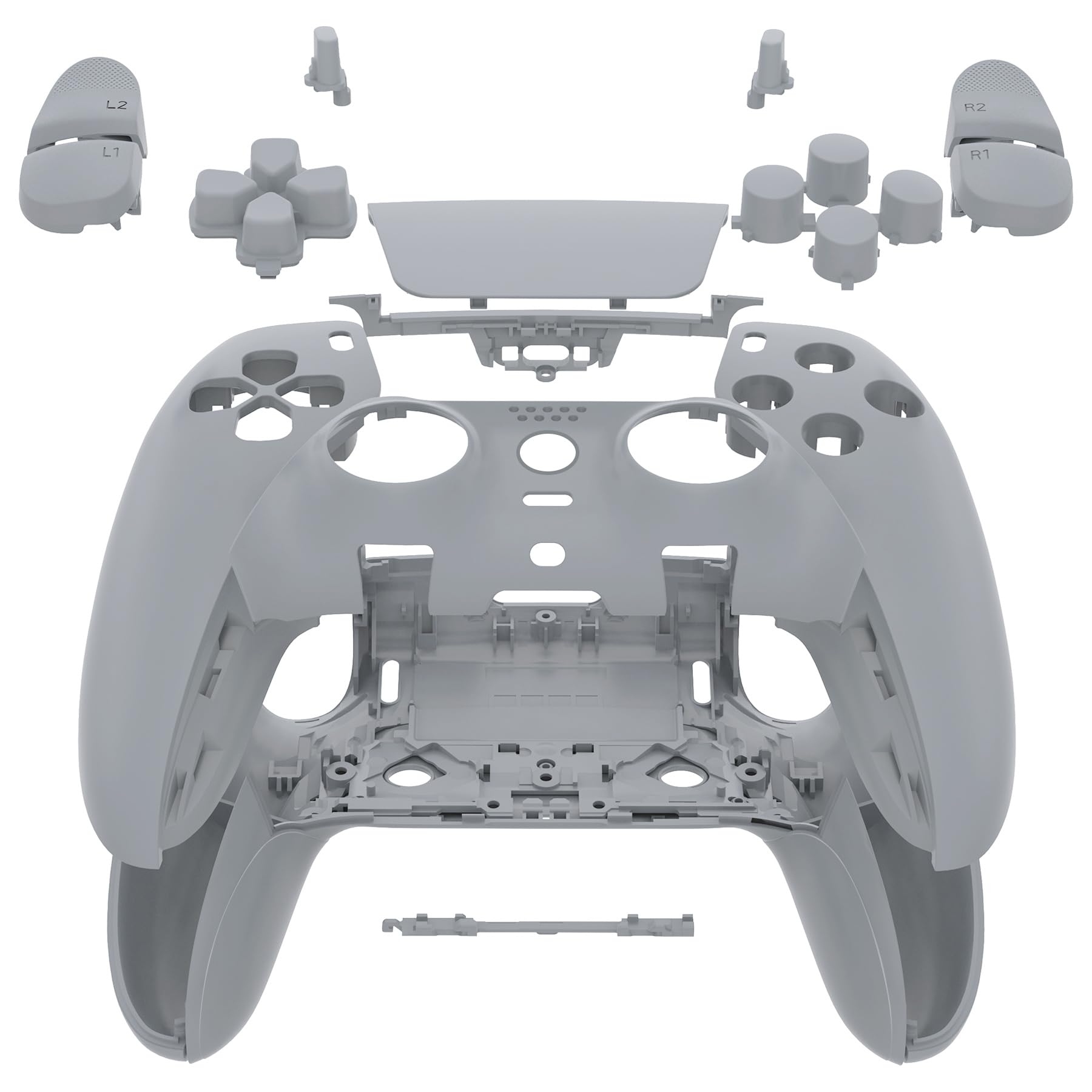 Sponsored Ad - Full Set Shell with Buttons Touchpad Cover Compatible with ps5 Edge Controller, New Hope Gray Replacement Decorative Trim Shell Front Back Plates Compatible with ps5 Edge Controller