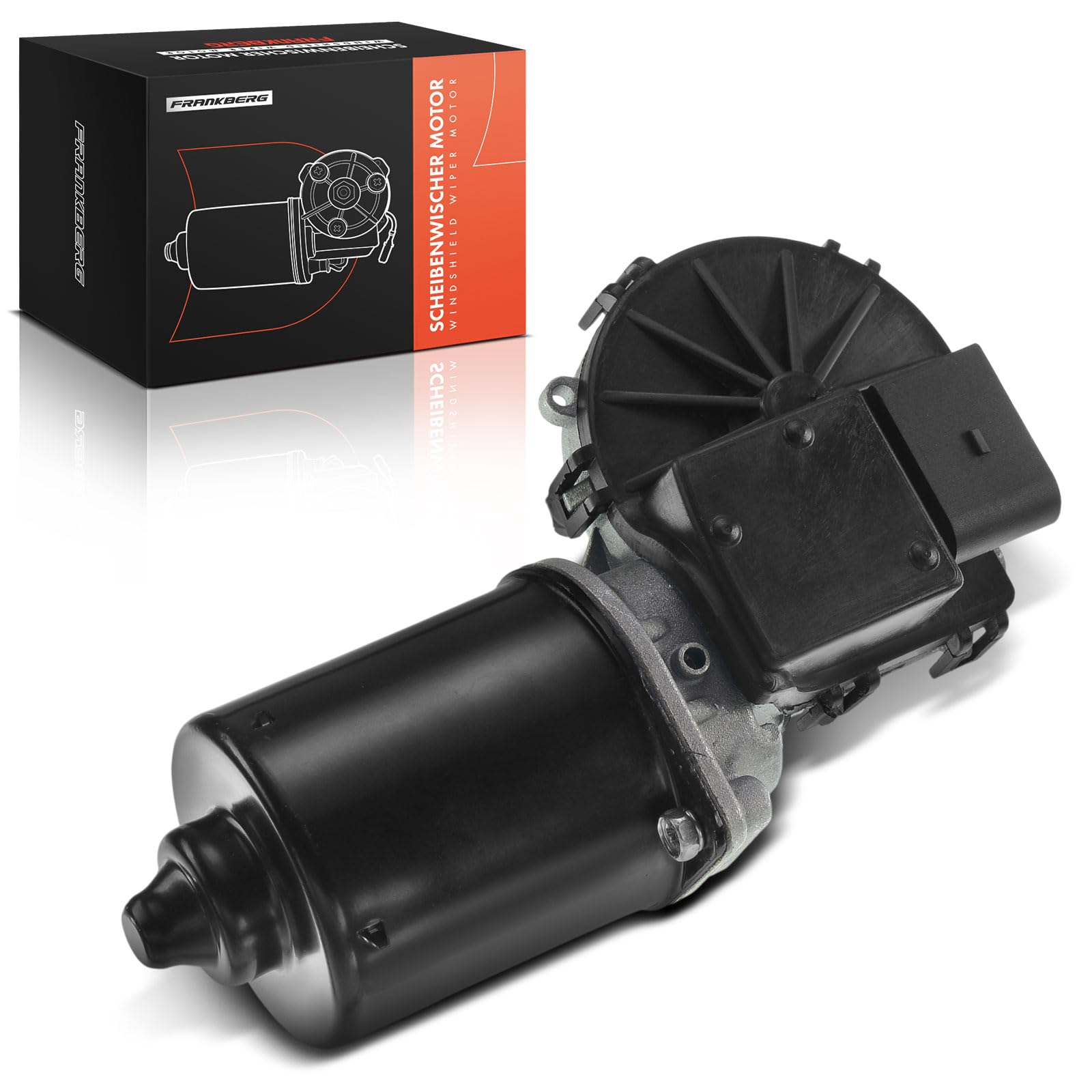 Frankberg Motore Tergicristallo Motore Tergicristallo Parabrezza Compatibile con Qubo 225 Nemo Station Wagon Bipper Tepee Fioino Furgone/MPV 225 Bipper AA Replace# 064300015010,98846221