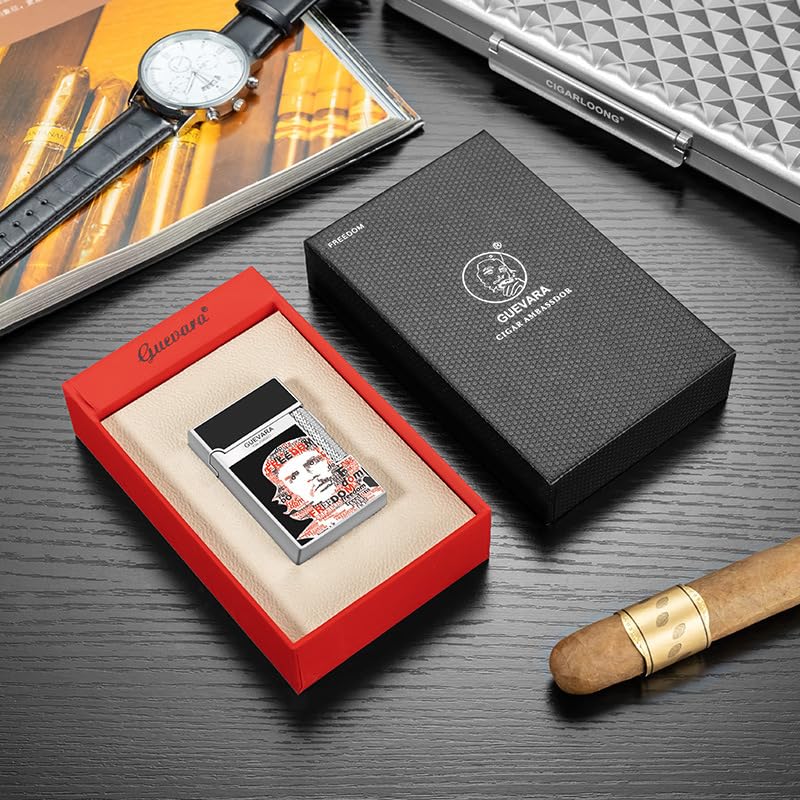 Encendedor metálico ajustable con llama directa y función dual miniatura 4