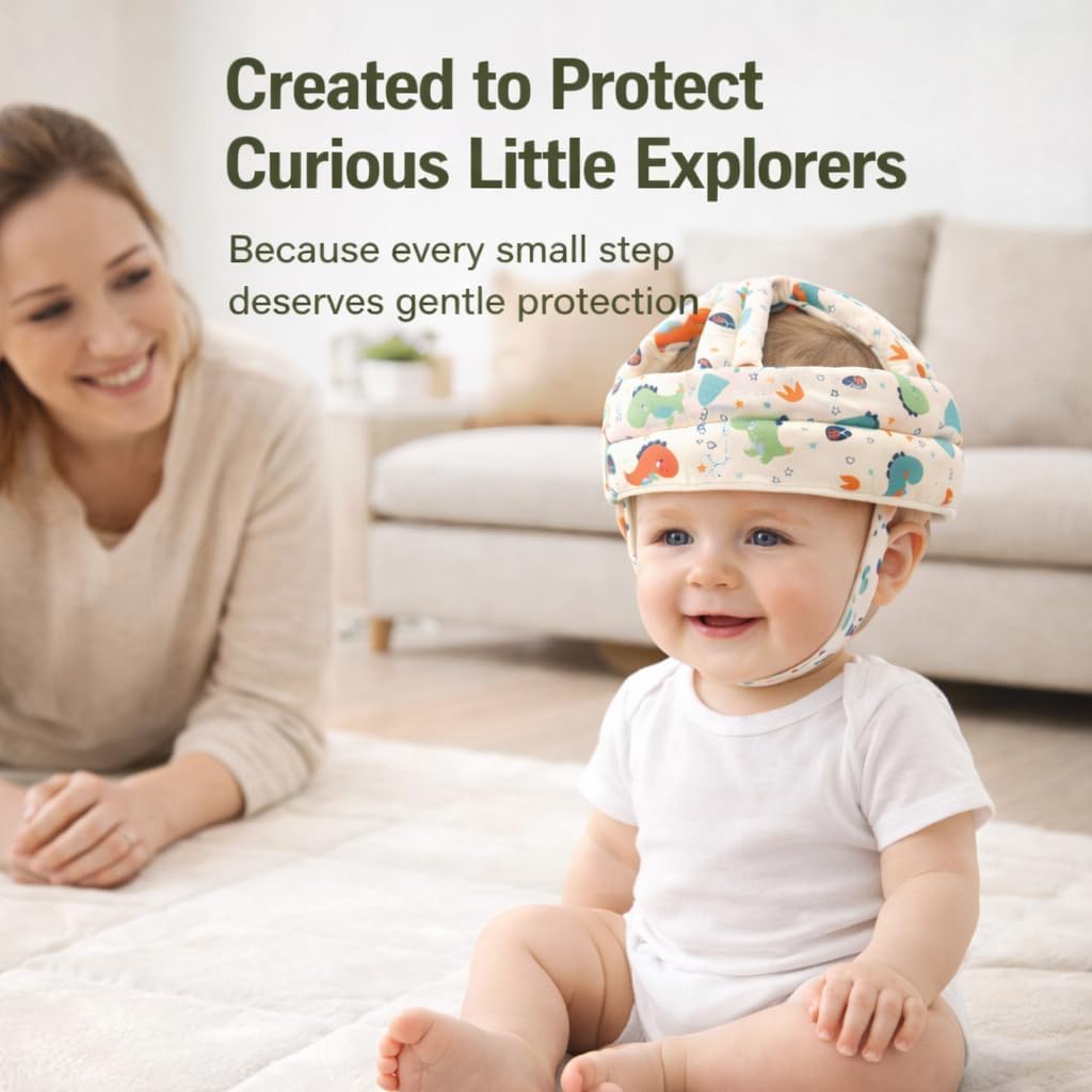 Protector de caída de bebé, Casco de Seguridad para Gatear, Caminar, Protector de Cabeza de bebé para niños y niñas (Apto para 6 a 20 Meses)