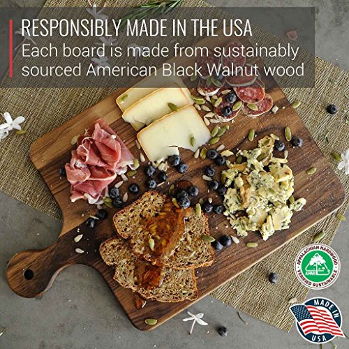 image for Made in USA Walnut Cutting Board by Virginia Boys Kitchens - Butcher B