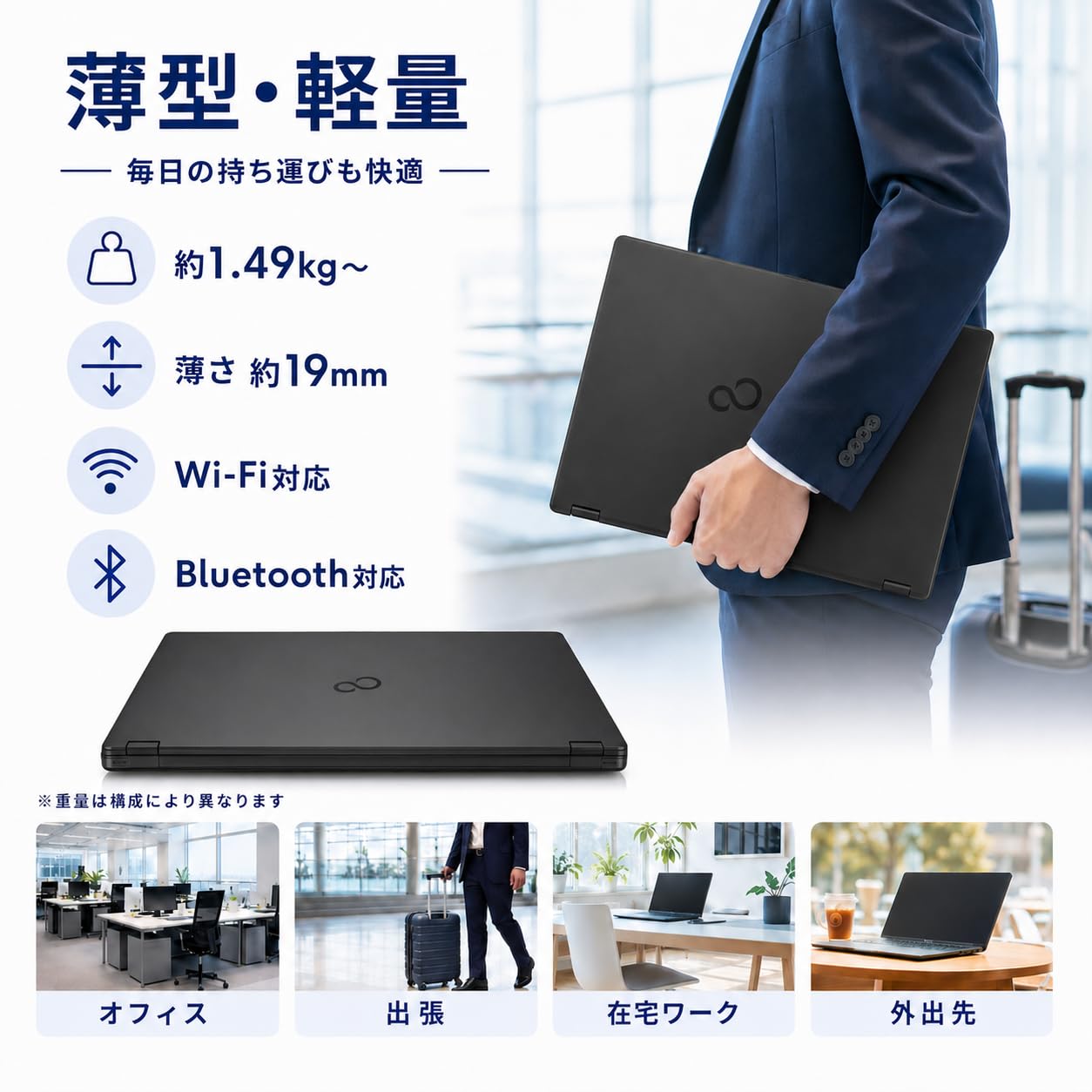 Amazon.co.jp: 【整備済み品】ノートパソコン LIFEBOOK U748 14型 FHD