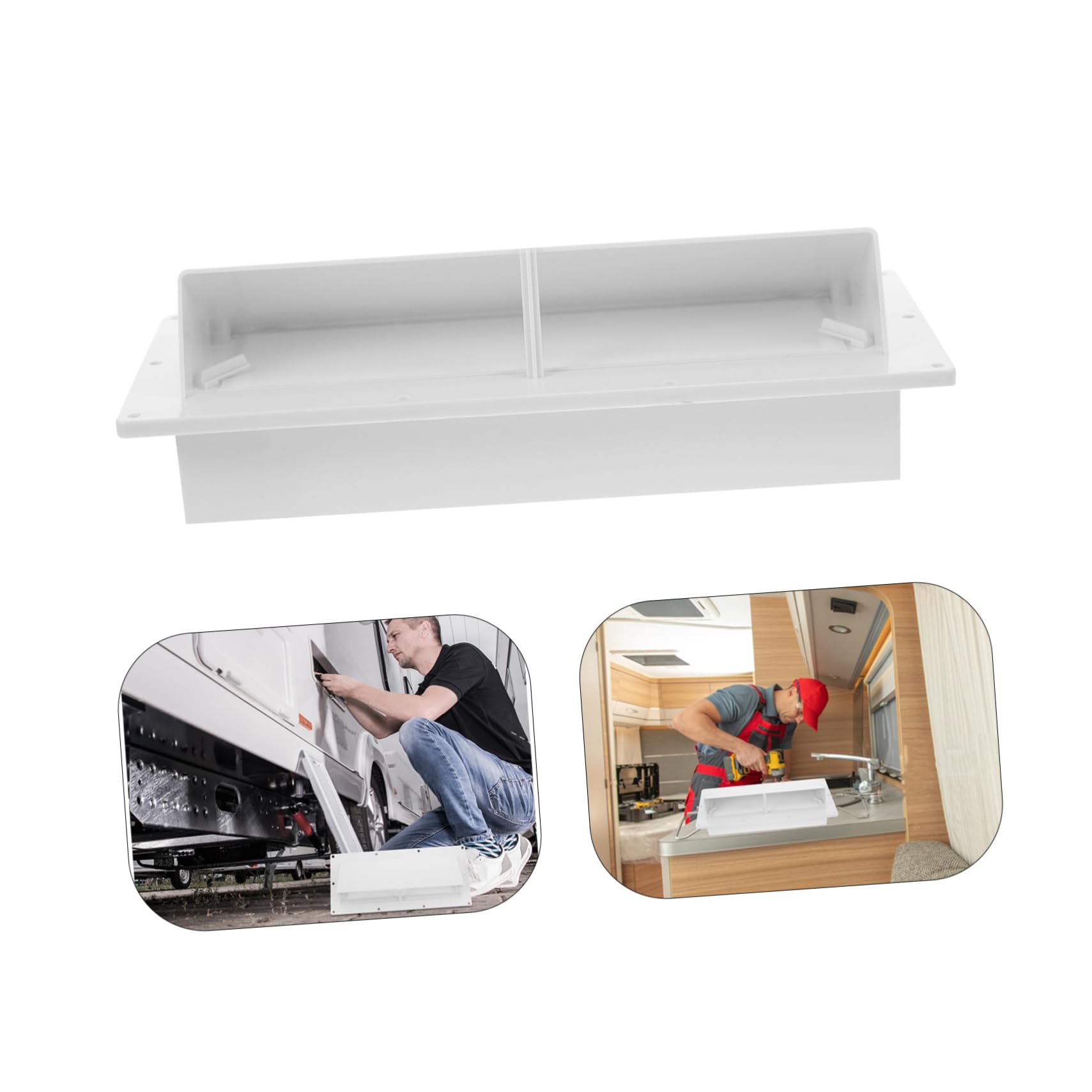 Operitacx 3 Stück Lüftungsgitter Abdeckung für Klimaanlage Robustes Material Installieren für Wohnmobile Boote Bodenventilationszubehör