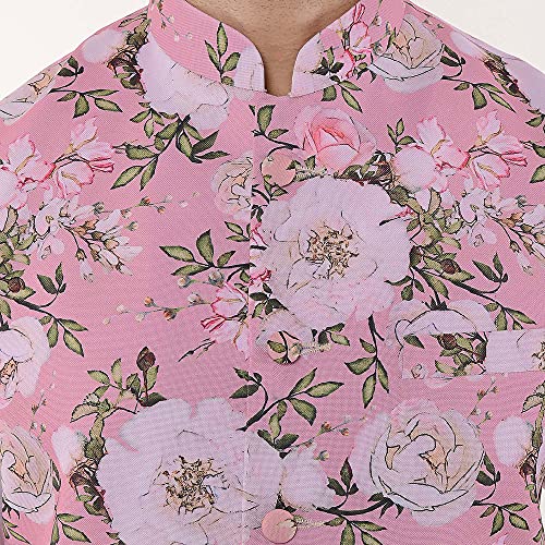 Image of Hangup mens printed nehru jacket 6A PRINTED NEHRU
