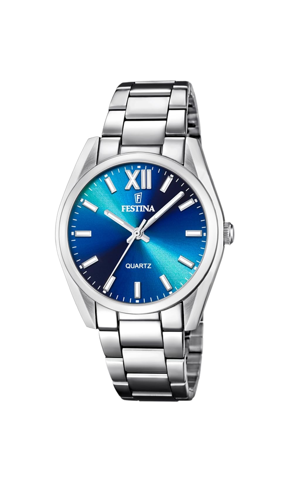 Festina Orologio Donna Analogico Acciaio Inossidabile 316L Argento - Quarzo - Vetro minerale alta resistenza - Impermeabile 5 ATM F20622/I - Boyfriend Collection