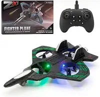 Avião Fighter Drone Infantil – Brinquedo Futurista com Movimento Automático Bate e Volta, Desvia de Obstáculos +6 Anos - JAVALI CENTER