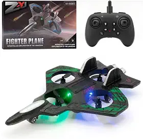 Avião Fighter Drone Infantil – Brinquedo Futurista com Movimento Automático Bate e Volta, Desvia de Obstáculos +6 Anos - JAVALI CENTER