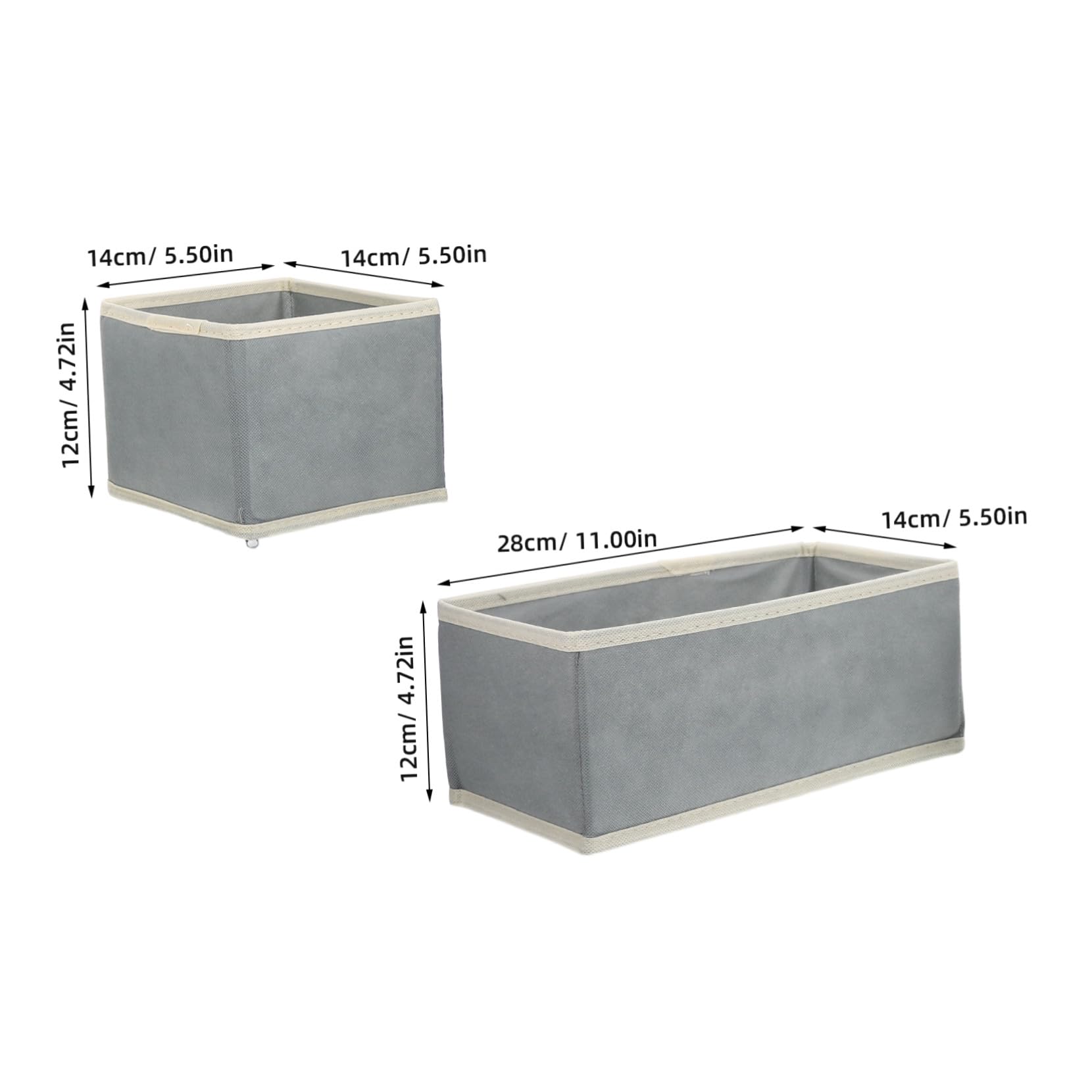 SHINEOFI 12 Piezas Cajas Plegables para Ropa Organizadores para Armarios Compartimentos Divididos para Jeans Camisetas y Lencería Almacenaje Versátil para Dormitorio y Baño