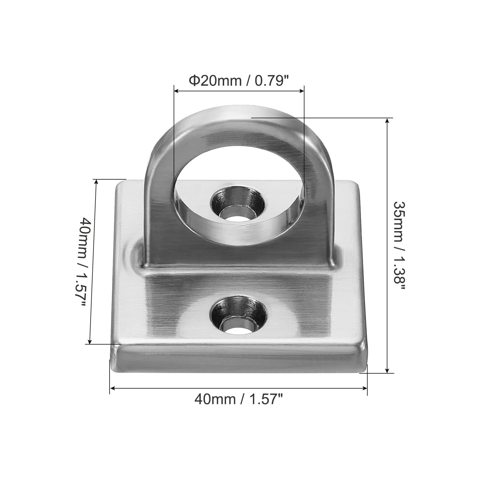 PATIKIL Pad Eye Plate U Hooks - Image 2