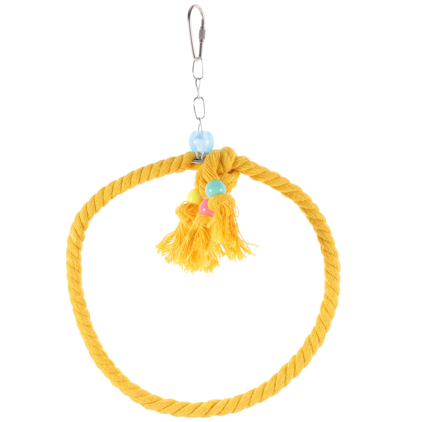 HEMOTON Parrot Rope Swing for Bird Cage Hanging Perch for Parrots for Play and Exercise Enrich Your Bird Environment with Accessories