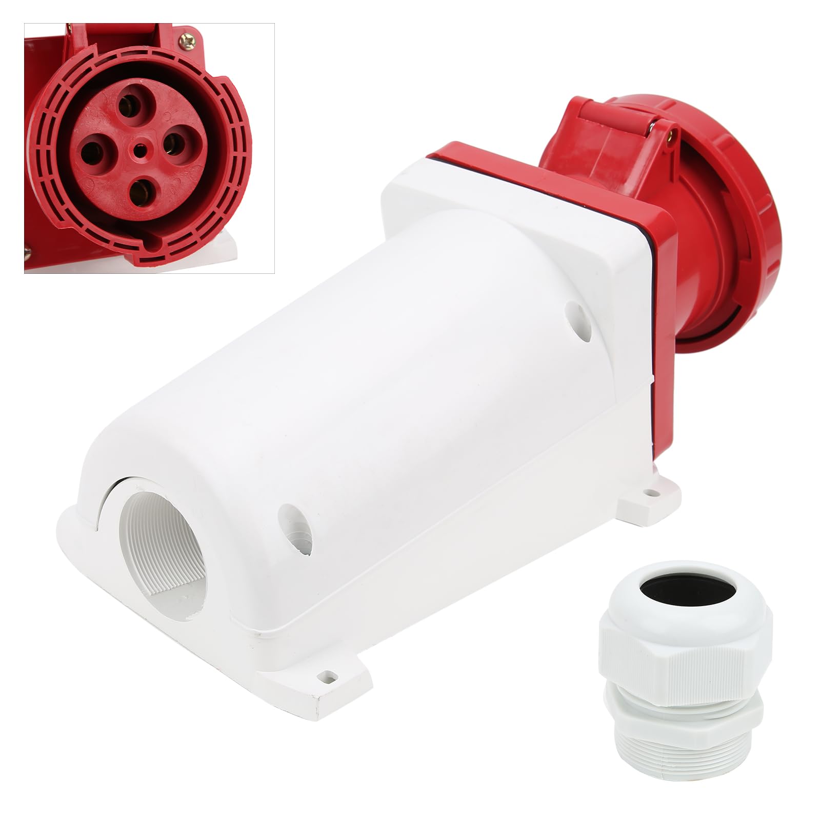 380415V 125A IP67 Conector Industrial 3P+E Enchufe de Alimentación de 4 Pines para Agricultura y Uso en Servicio