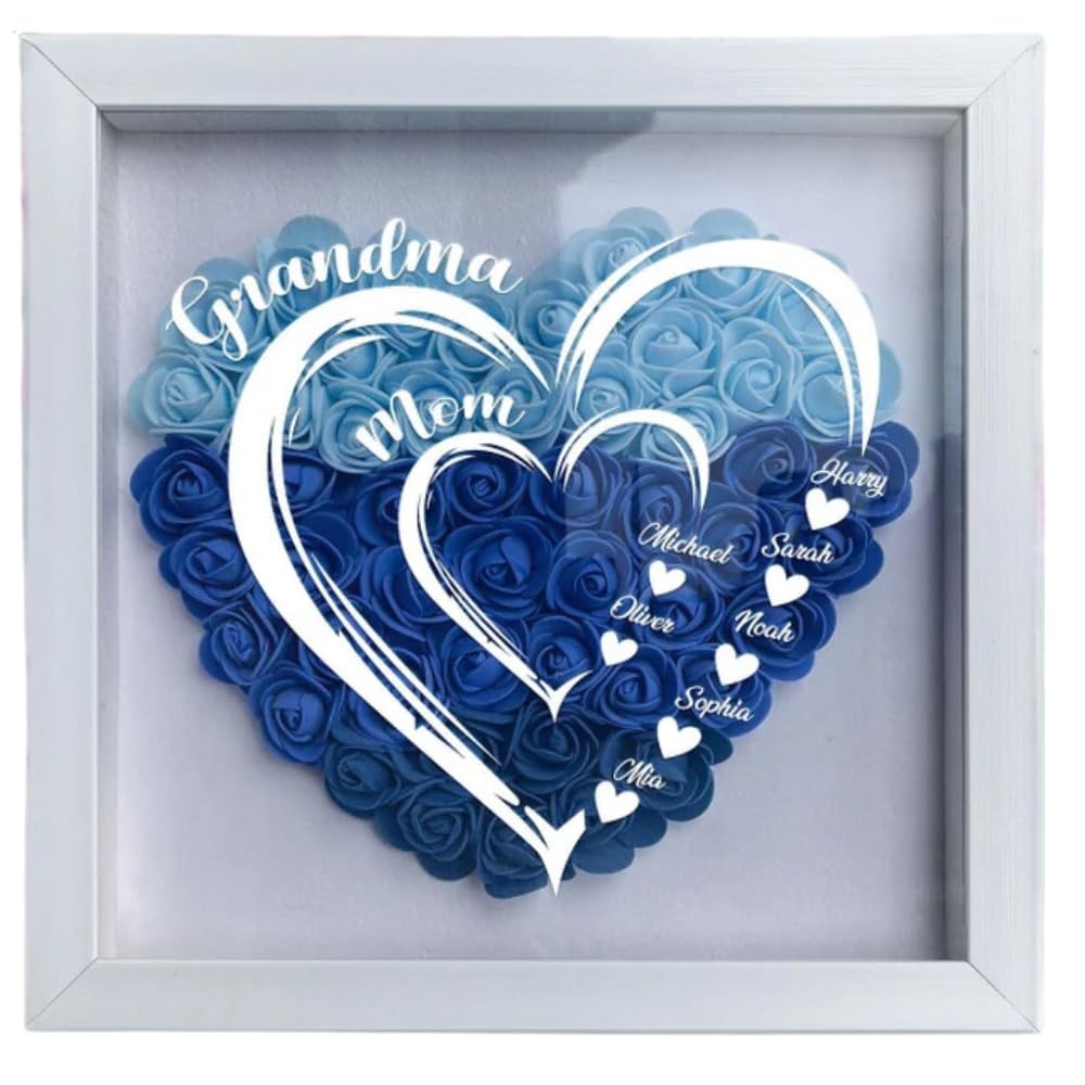 WS 母の墓前にて ofr 4枚 Amazon.com - TM TEEMAN Personalized Grandma Hearts Mommy Hearts