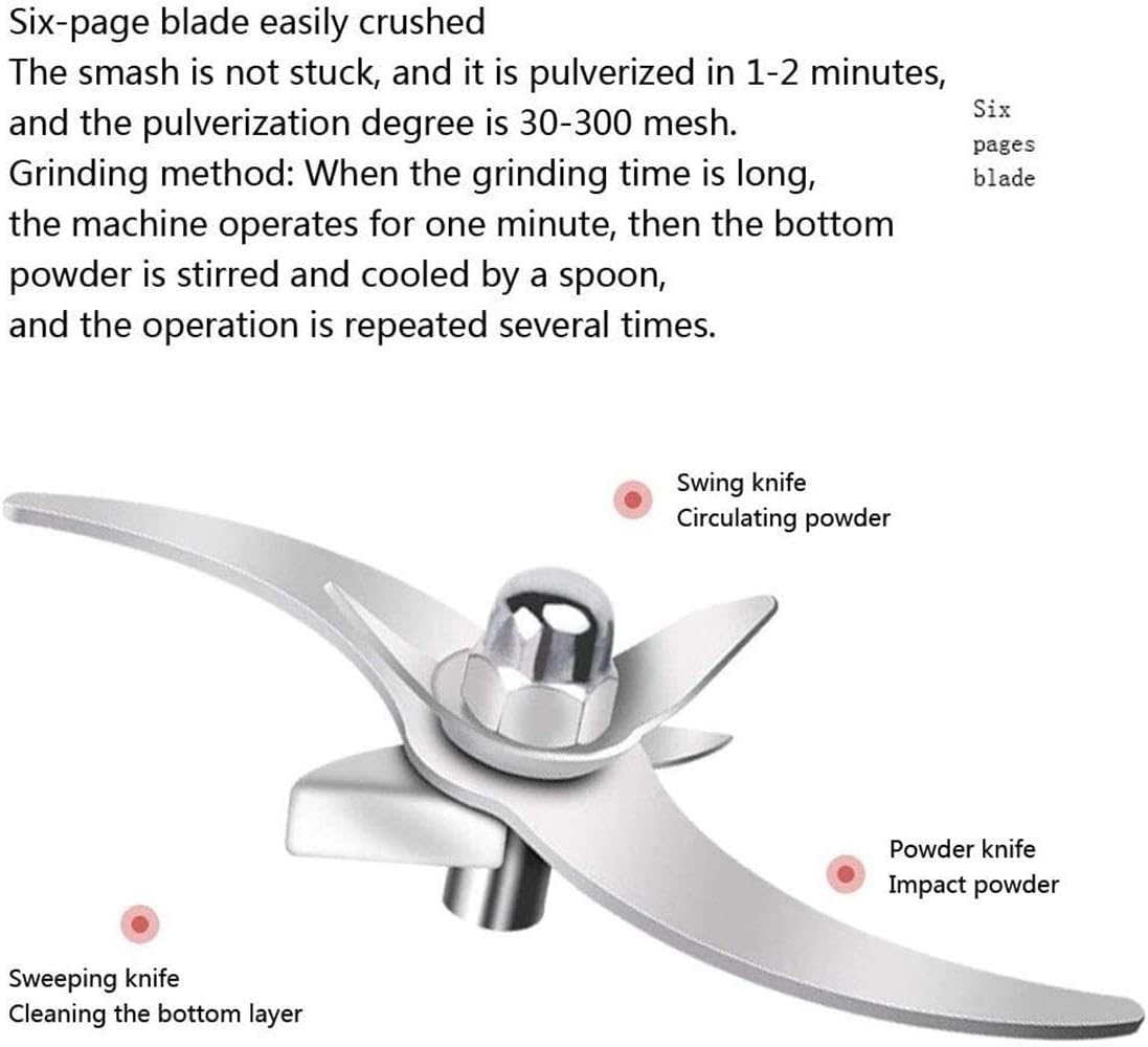 Grain Mills 4500g Electric Grinder Stainless Steel Commercial Spice for Kitchen Herb Corn Pepper Coffee with Button Control