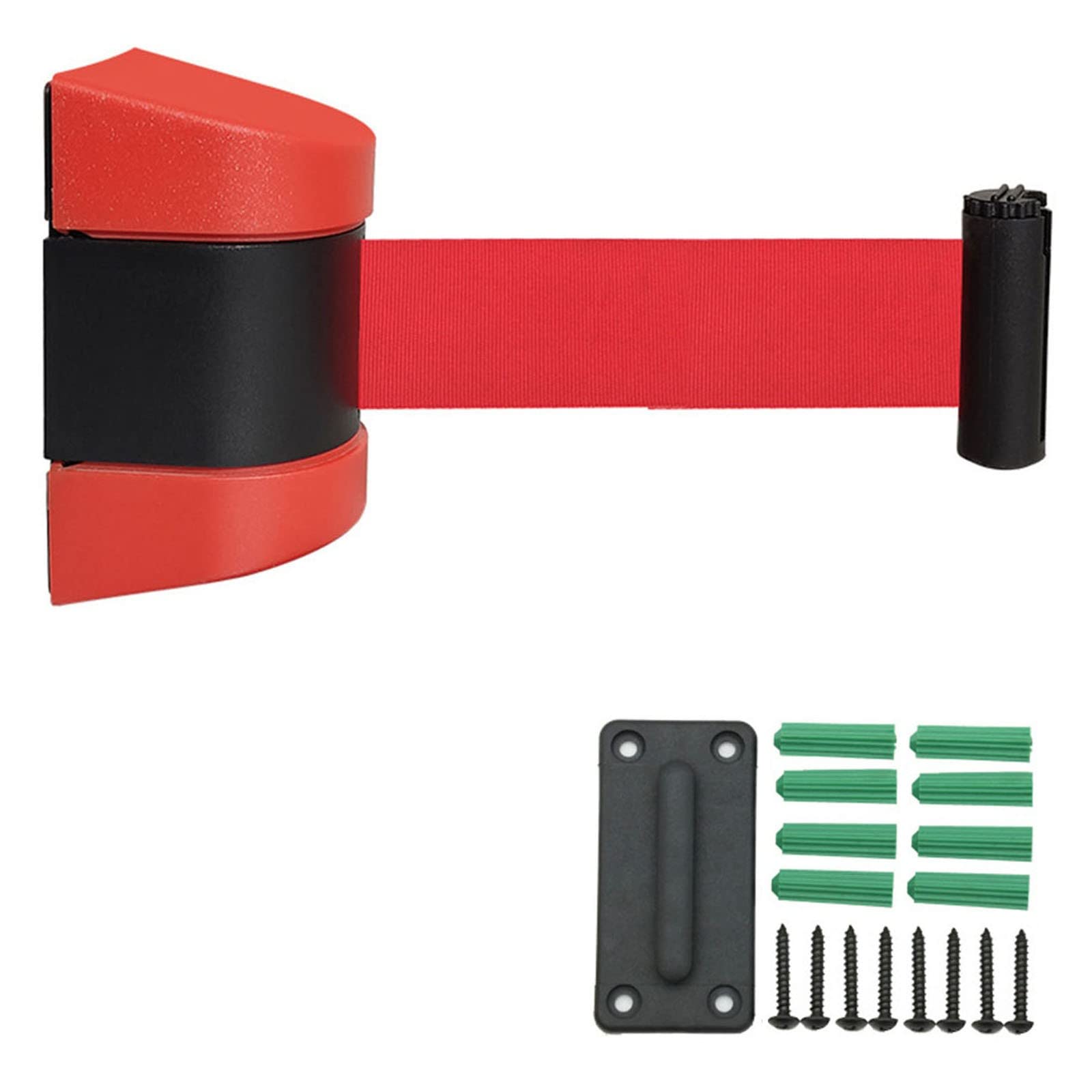 Moreih B Queue Arrier Elt, Wall Mounted Elt Arrier Retractable Queue Rope Arrier For Crowd Control Arriers And Line Dividers/B/2M/6.6Ft