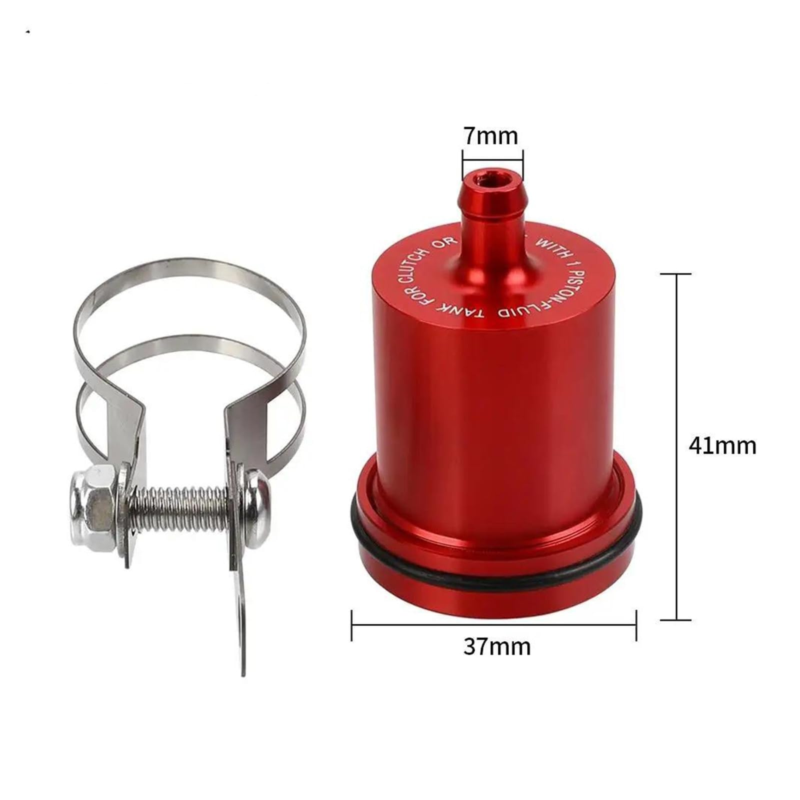 Garneck Bremsflüssigkeitsbehälter Für Motorräder - Vorderer Ölbehälter Aus Kunststoff & Gummi