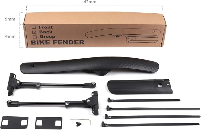 Guardabarros Ajustable para Bicicleta de Carretera y Montaña miniatura 7