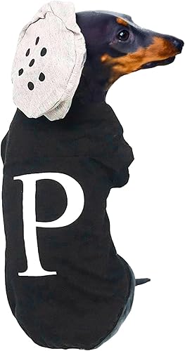 Miniatura 1 de Disfraz de sal y pimienta para perro, disfraz de Halloween para perro, cosplay, sal y pimienta (negro, grande)