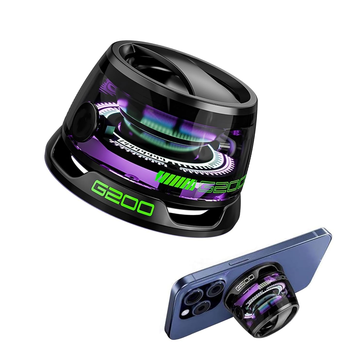 Magnetic Bluetooth Speaker Portable Wireless Mini Speaker with Strong Magnet, RGB Lights & Deep Bass | 360° Surround Sound, Hands-Free Calling for Home, Car, and Outdoor Use-image-36
