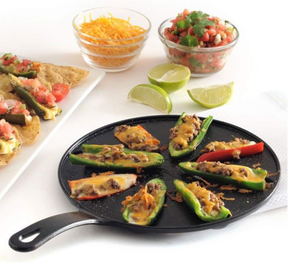 Norpro Pre-Seasoned Pepper Popper Pan, 9-inch, Black