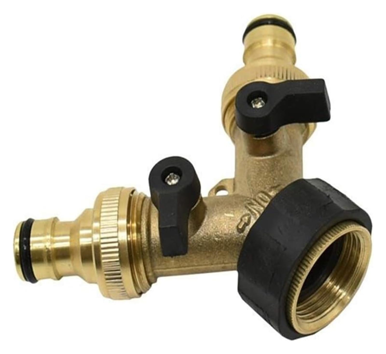 Cbkrgfpdou A Brass 2 Way Water Splitter