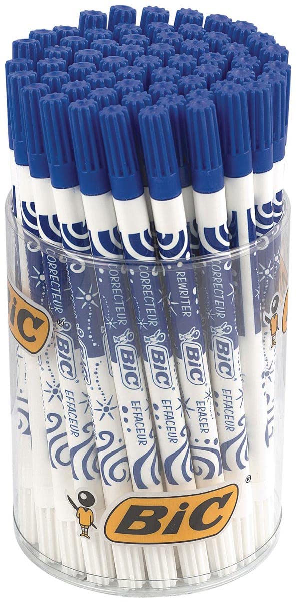 BIC Germania Cancellino con over-writer penna 60 pezzi blu