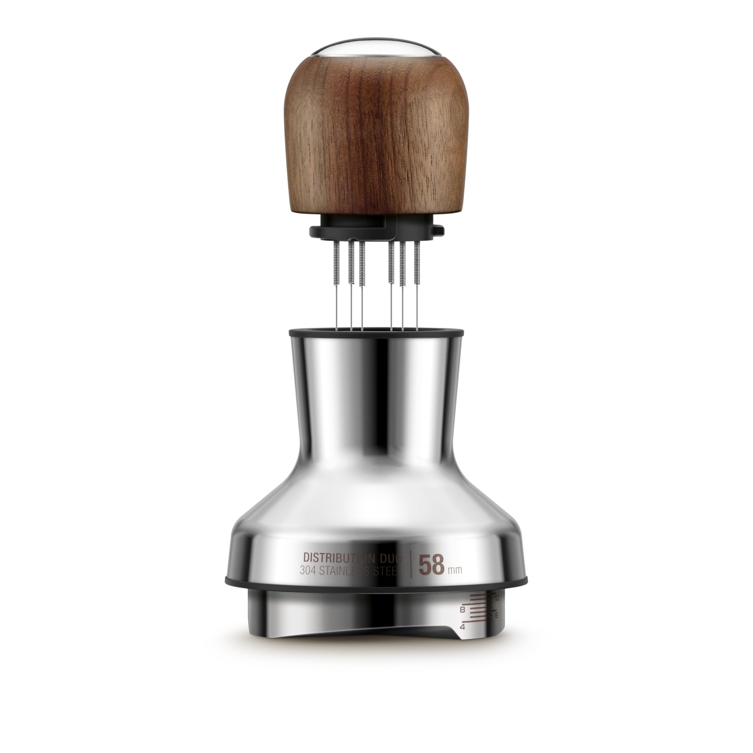 Sage The Distribution Duo 54mm, 2-in-1 Kaffeeverteiler, Premium Walnuss