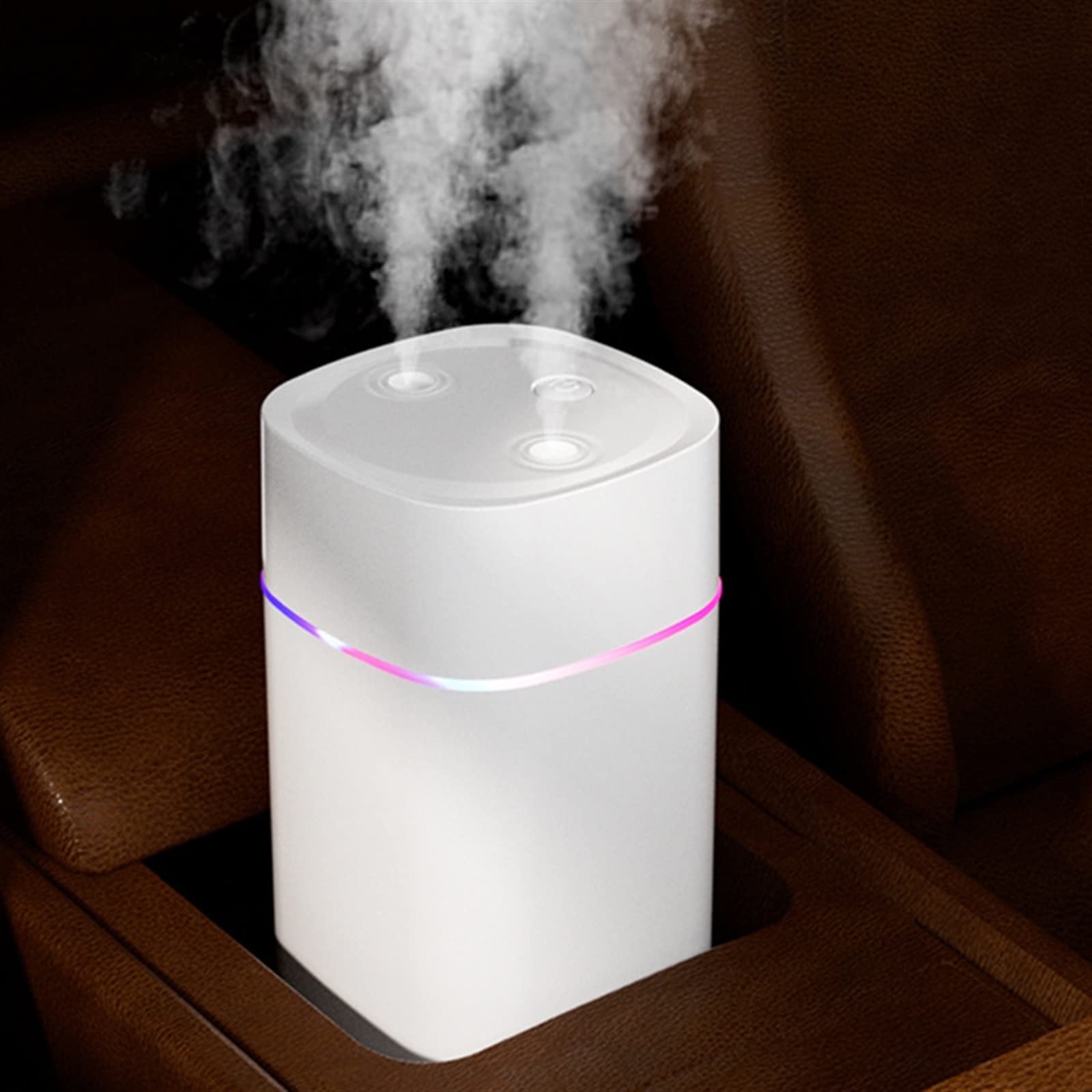 nawilżacz 600ml nawilżacz aromaterapeutyczny dyfuzor olejków eterycznych lampka nocna oczyszczony nawilżacz powietrza ultradźwiękowy USB Air Cool Machine Sypialnia(Pink)