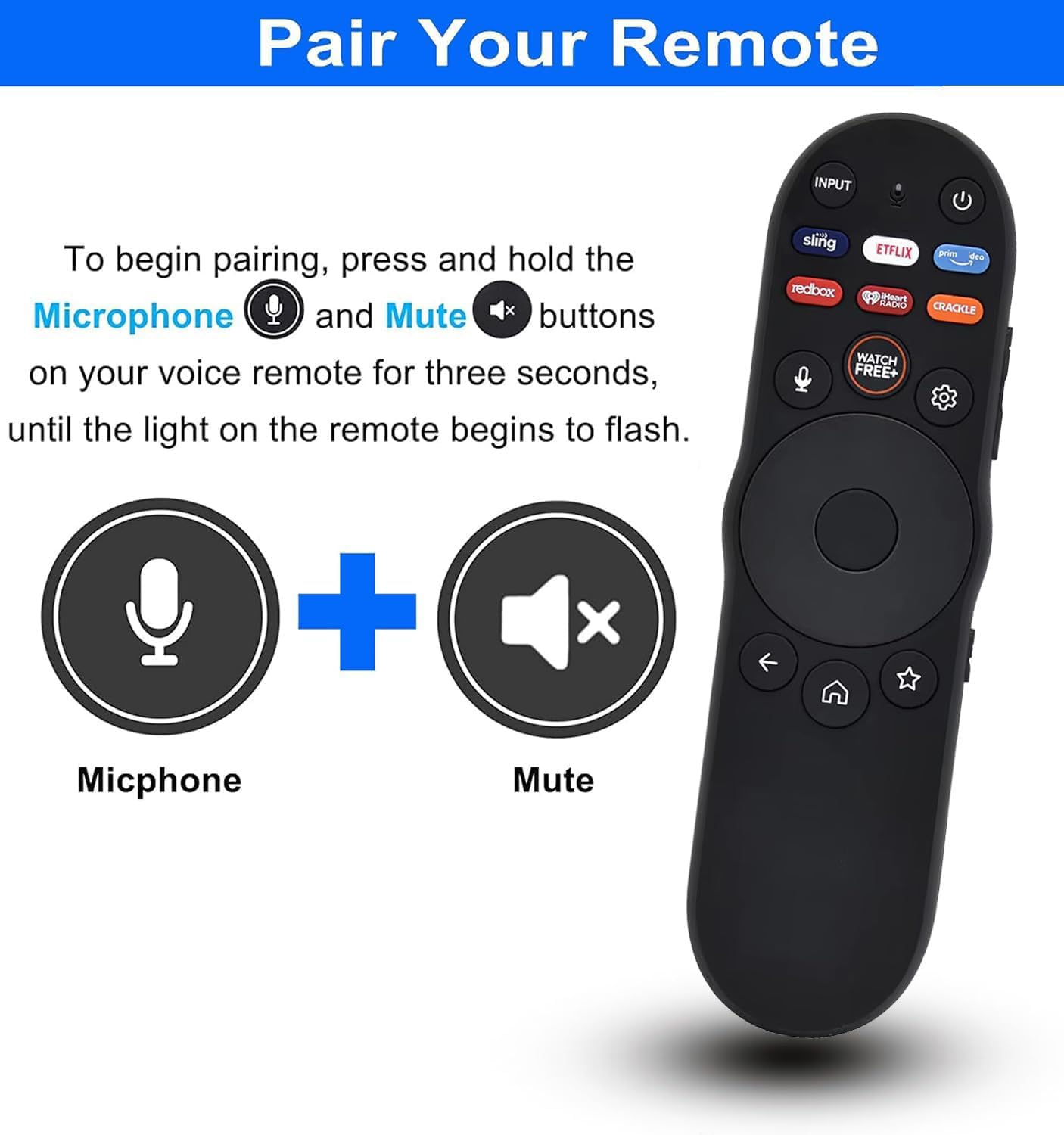 VINABTY Telecomando Vocale XRT270 Per Vizio Smart TV - Sostituto Per Modelli VQP, M Series, V Series E XRT260 - 2