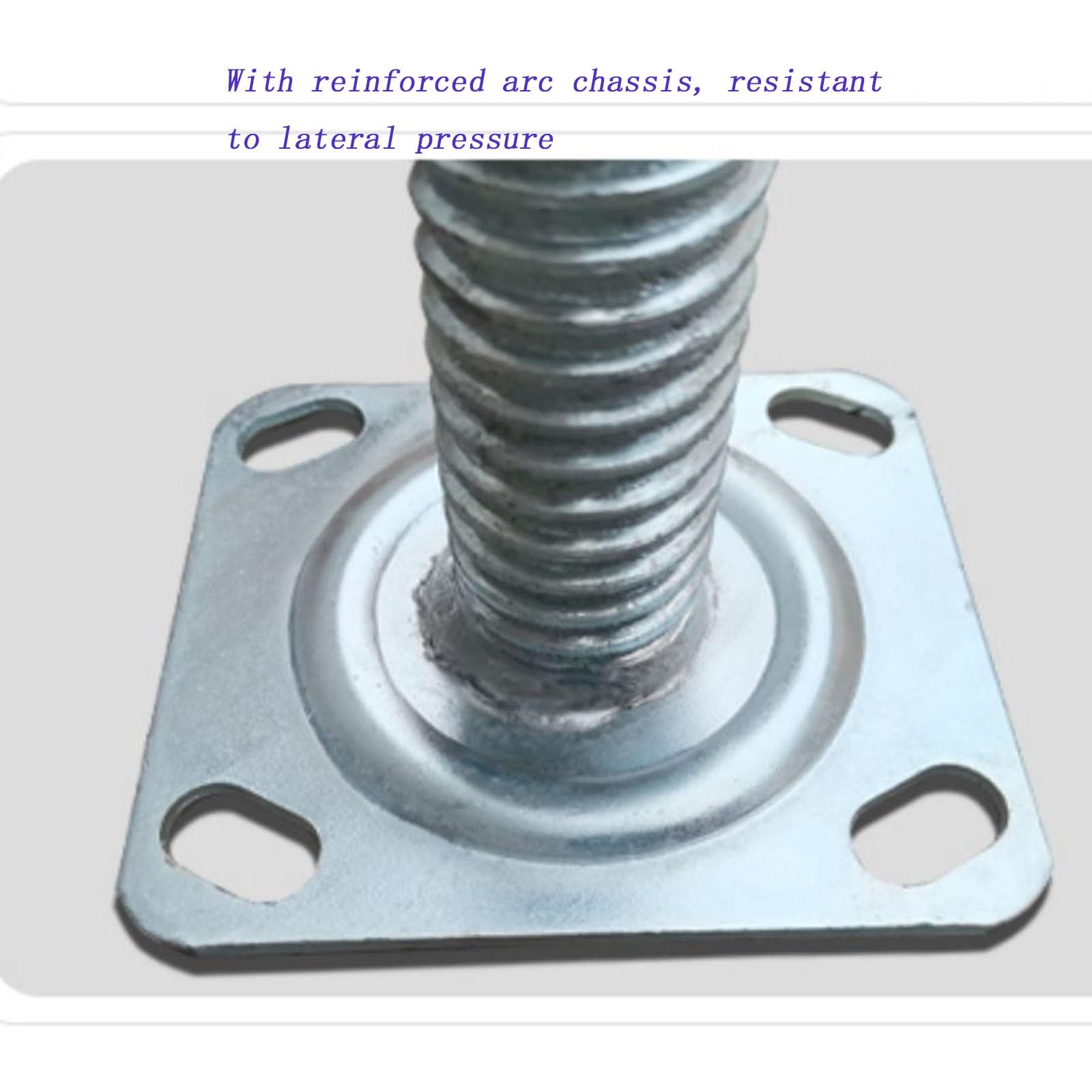 Ruedas de andamio de 6 Pulgadas con Frenos, Ruedas giratorias Resistentes for Andamios móviles, Espiral Ajustable, rotación de 360°